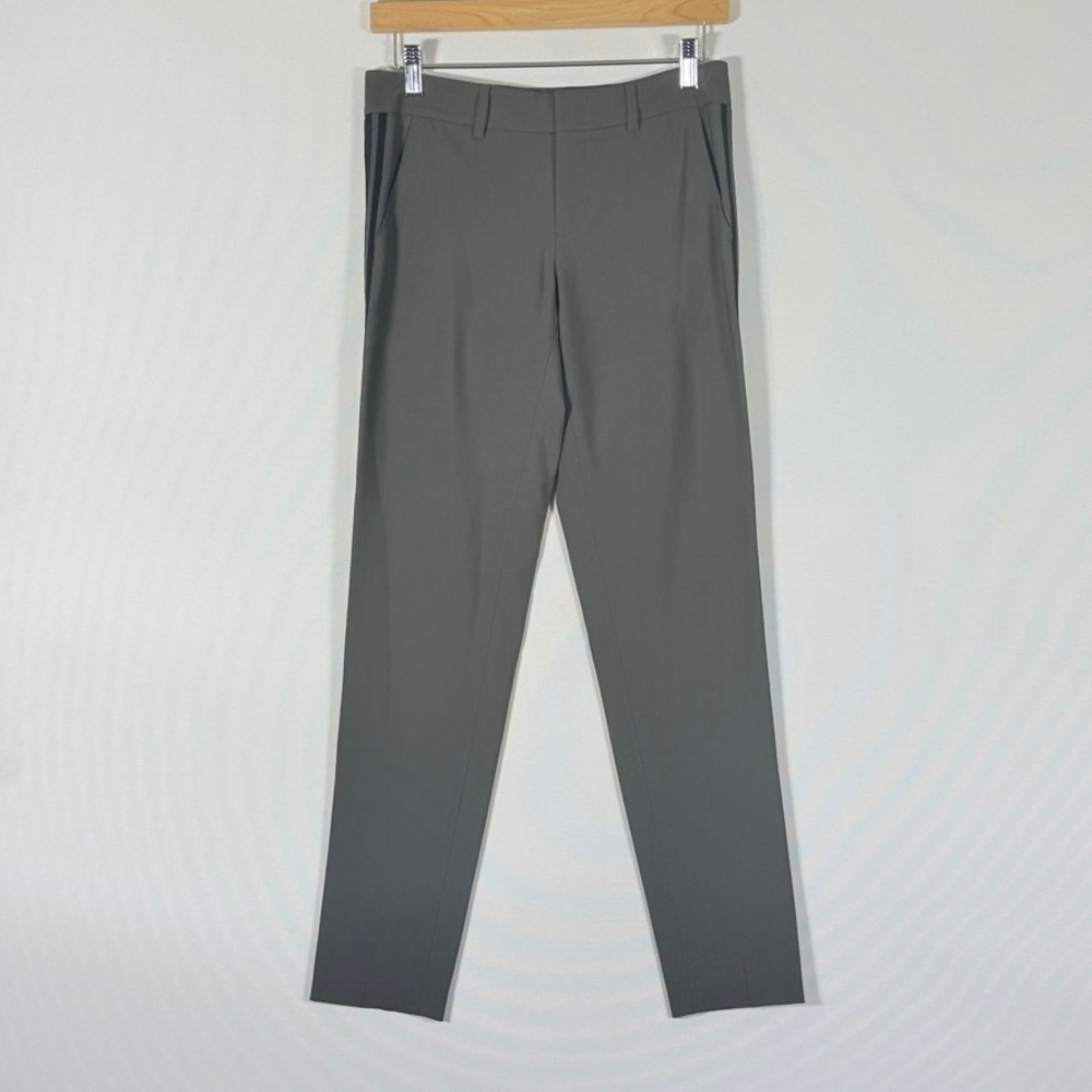 Vince Women Sz 0 Pants Grey Side Stripe‎ Wool Dress Workwear Career Professional